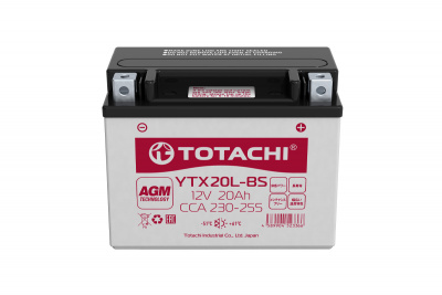 Аккумуляторная батарея TOTACHI CMF 20 а/ч YTX20L-BSL 90020