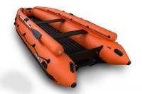 Лодка надувная моторная Солар 420 Strela Jet tunnel с фальшбортом оранжевый