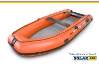 Лодка надувная моторная Солар 450 Strela Jet tunnel оранжевый