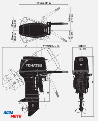 Лодочный мотор Tohatsu M50D2