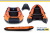 Лодка надувная моторная Солар 500 Jet tunnel оранжевый, синий