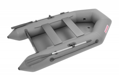 Моторно гребная надувная лодка ПВХ с жестким транцем ROGER Standart 3000 съемное дно высокого давления (Аирдек) + 2ух камерный насос