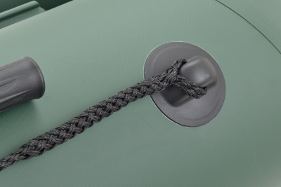 Моторно гребная надувная лодка ПВХ с жестким транцем ROGER Standart 2400 SL съемное дно высокого давления (Аирдек) + 2ух камерный насос