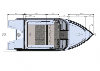 Моторная лодки Realcraft 470 NS BR