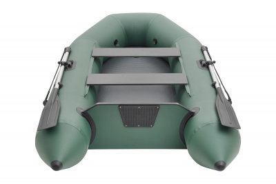 Моторно гребная надувная лодка ПВХ с жестким транцем ROGER Standart 2800 SL съемное дно высокого давления (Аирдек) + 2ух камерный насос