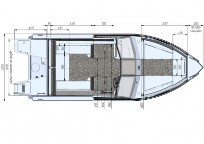 Моторная лодка Салют 585 BR (BowRider)