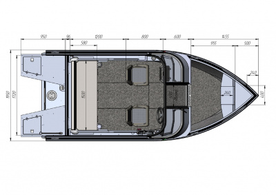 Моторная лодки Realcraft 470 NS BR