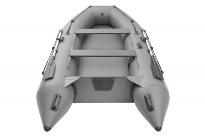 Моторная надувная лодка ПВХ ROGER Hunter 3200 H эконом съемное дно высокого давления (Аирдек) + 2ух камерный насос