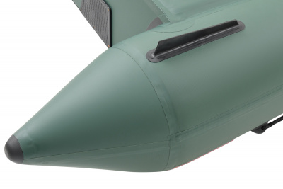 Моторная надувная лодка ПВХ ROGER Hunter 3200 H эконом съемное дно высокого давления (Аирдек) + 2ух камерный насос