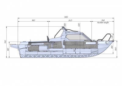 Моторная лодка Салют-585 HT