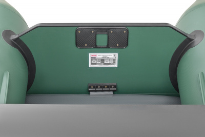 Моторно гребная надувная лодка ПВХ с жестким транцем ROGER Standart 2800 SL съемное дно высокого давления (Аирдек) + 2ух камерный насос