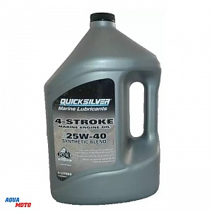 Масло Quicksilver 4-stroke 25W-40 полусинтетическое 4л.