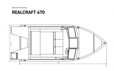 Моторная лодка Салют Realcraft 470