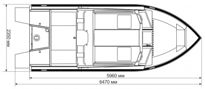 Моторная лодка Салют Realcraft 600 Cabin