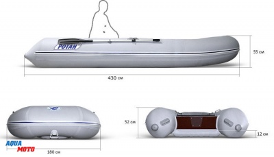Надувная лодка Ротан Р380+(430)