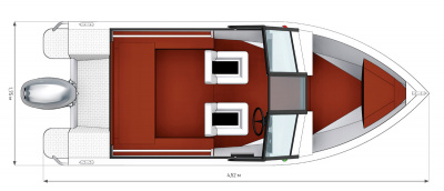 Моторная лодка Салют PRO 430 и PRO 430 JET
