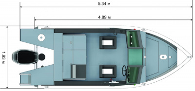 Моторная лодка Салют PRO 480 NEO Fish