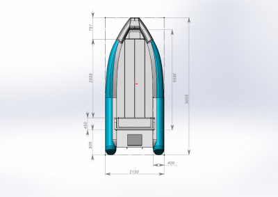 Лодка Риб Tornado 500 Fi с кормовым рундуком