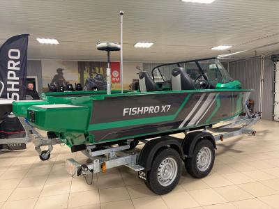 Лодка Волжанка X7 FishPro с доп.опциями
