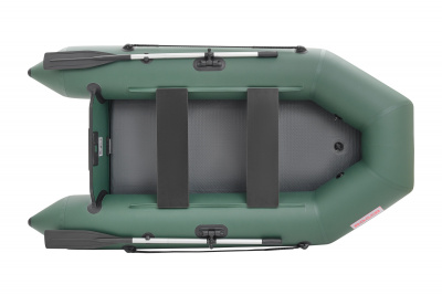 Моторно гребная надувная лодка ПВХ с жестким транцем ROGER Standart 2600 съемное дно высокого давления (Аирдек) + 2ух камерный насос